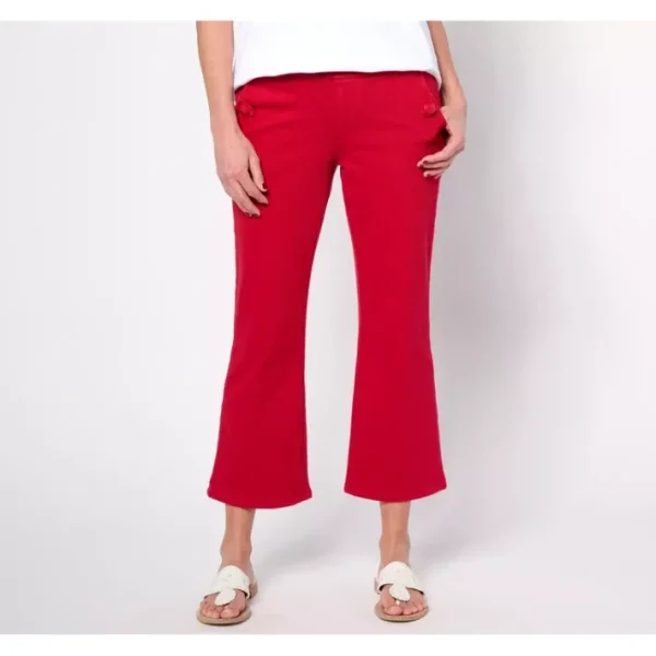 Shop All<Belle by Kim Gravel Reg Flexibelle Sailor Boot Cropped Pants - a world of fashionable women's clothing, including a wide selection of dresses and trendy accessories.