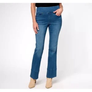 Belle by Kim Gravel Reg Primabelle Mega Hem Bootcut Jean - a world of fashionable women's clothing, including a wide selection of dresses and trendy accessories.> Hat