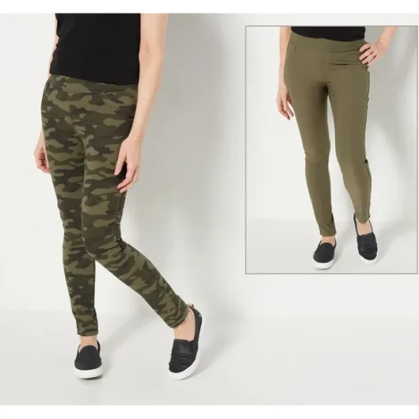 Shop All<Belle by Kim Gravel Reg Reversibelle Citi Twill Jeggings - a world of fashionable women's clothing, including a wide selection of dresses and trendy accessories.