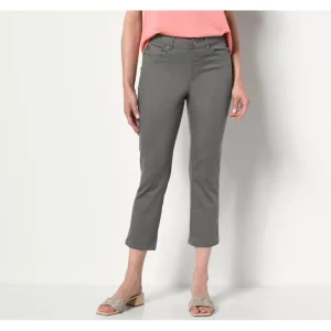 Belle by Kim Gravel Reg TripleLuxe Twill Straight Leg Crop Jeans - a world of fashionable women's clothing, including a wide selection of dresses and trendy accessories.> Shoes