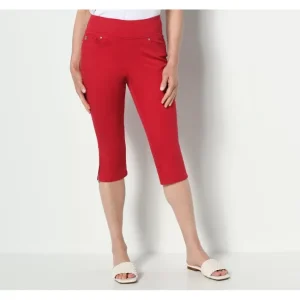Fashion<Belle by Kim Gravel Reg Twill TripleLuxe Capri Pant - a world of fashionable women's clothing, including a wide selection of dresses and trendy accessories.