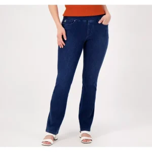 Belle by Kim Gravel Regular Flexibelle Baby Boot Cut Jeans - a world of fashionable women's clothing, including a wide selection of dresses and trendy accessories.> Hat