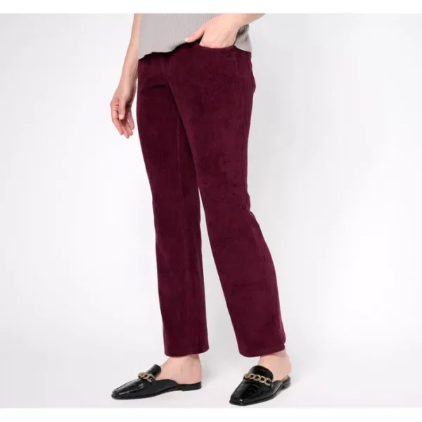 Shop All<Belle by Kim Gravel Regular Knit Corduroy Boot Cut Pant - a world of fashionable women's clothing, including a wide selection of dresses and trendy accessories.