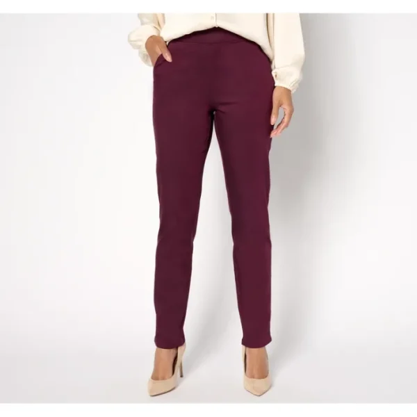 Shop All<Belle by Kim Gravel Regular MegaModal Chic Straight Leg Pant - a world of fashionable women's clothing, including a wide selection of dresses and trendy accessories.