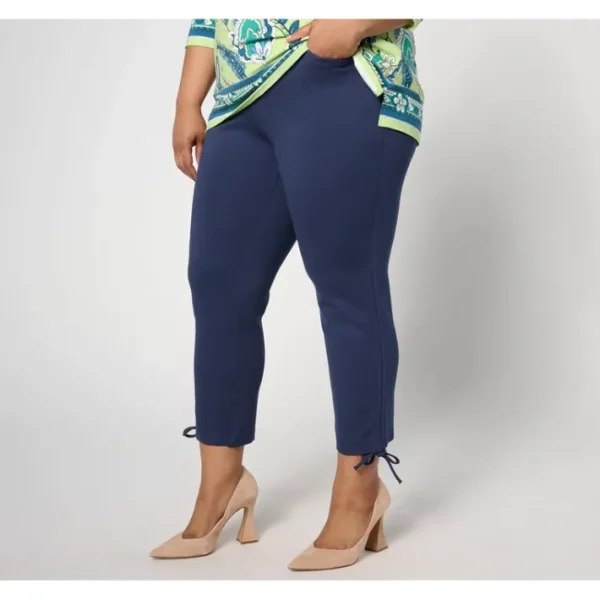 Shop All<Belle by Kim Gravel Regular Ponte Convertibelle Crop Pant - a world of fashionable women's clothing, including a wide selection of dresses and trendy accessories.