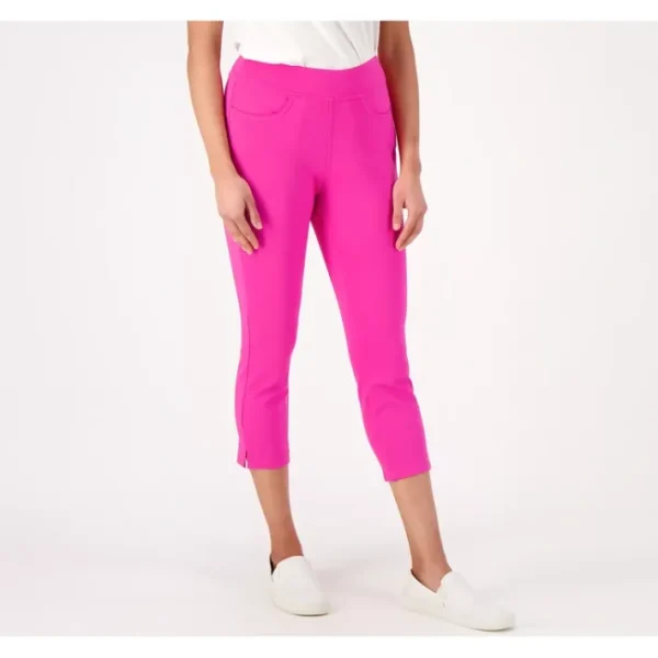 Shop All<Belle by Kim Gravel Regular Ponte Side Vent Cropped Legging - a world of fashionable women's clothing, including a wide selection of dresses and trendy accessories.