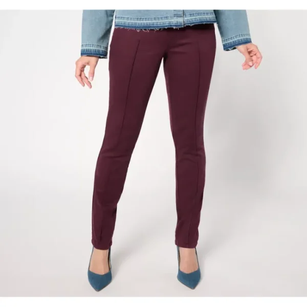 Shop All<Belle by Kim Gravel Regular TripleLuxe Twill Pintuck Perfection Jean - a world of fashionable women's clothing, including a wide selection of dresses and trendy accessories.