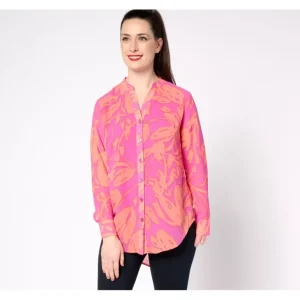 Belle by Kim Gravel Second Wind High Low Button Floral Blouse - a world of fashionable women's clothing, including a wide selection of dresses and trendy accessories.> Hat