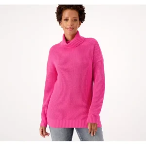 Belle by Kim Gravel Shaker Knit Turtleneck Tunic Sweater - a world of fashionable women's clothing, including a wide selection of dresses and trendy accessories.> Hat