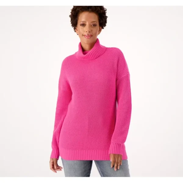 Belle by Kim Gravel Shaker Knit Turtleneck Tunic Sweater - a world of fashionable women's clothing, including a wide selection of dresses and trendy accessories.> Hat