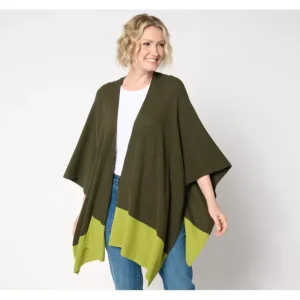Belle by Kim Gravel Skaker Knit Color Block Ruana - a world of fashionable women's clothing, including a wide selection of dresses and trendy accessories.> Hat