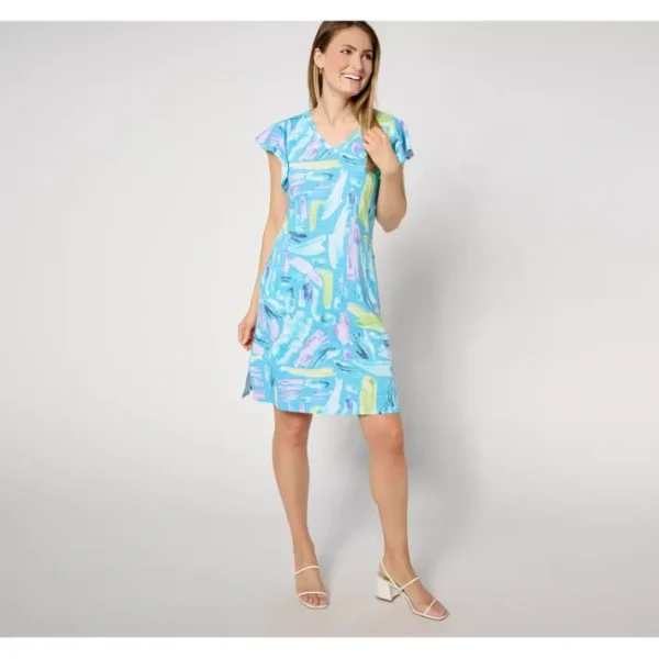 Dresses<Belle by Kim Gravel Slub Knit Day in Nantucket Midi Dress - a world of fashionable women's clothing, including a wide selection of dresses and trendy accessories.
