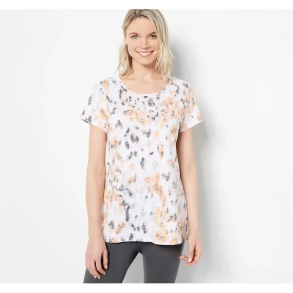 Shop All<Belle by Kim Gravel Slub Knit Safari Short Sleeve T-Shirt - a world of fashionable women's clothing, including a wide selection of dresses and trendy accessories.