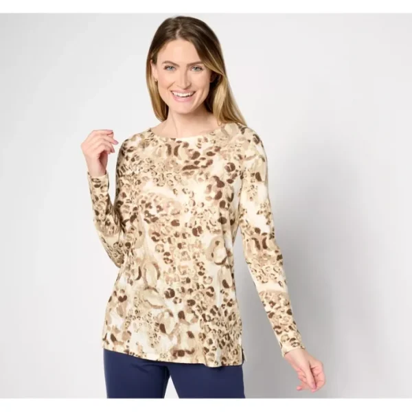 Shop All<Belle by Kim Gravel Sweater Slub Femme Fierce Long Sleeve Top - a world of fashionable women's clothing, including a wide selection of dresses and trendy accessories.