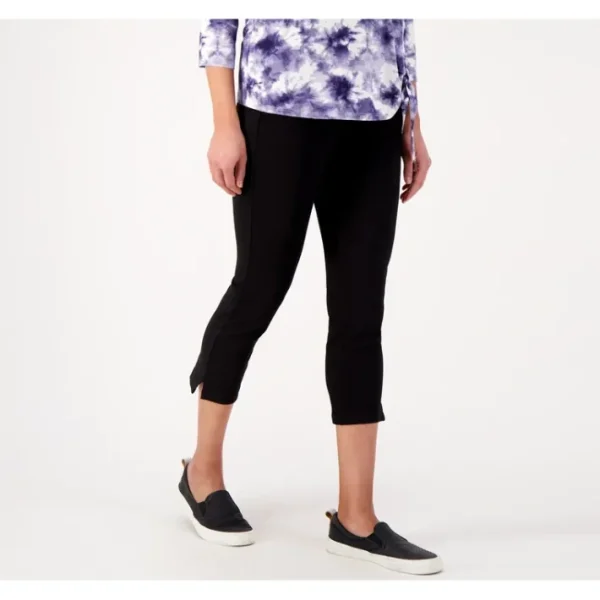 Shop All<Belle by Kim Gravel Tall Ponte Side Vent Cropped Legging - a world of fashionable women's clothing, including a wide selection of dresses and trendy accessories.