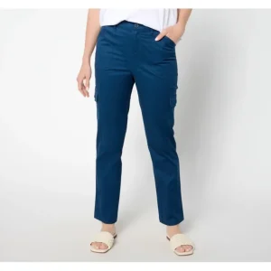 Belle by Kim Gravel Tall Utility Stretch Cropped Cargo Pant - a world of fashionable women's clothing, including a wide selection of dresses and trendy accessories.> Hat