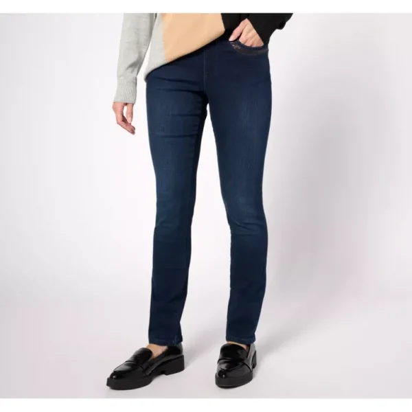 Belle by Kim Gravel TripleLuxe Pet Faux Leather Trim Jean - a world of fashionable women's clothing, including a wide selection of dresses and trendy accessories.> Hat