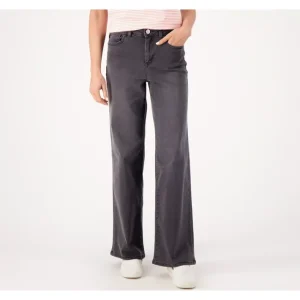 Fashion<Belle by Kim Gravel TripleLuxe Petite Denim Wide Leg Jeans - a world of fashionable women's clothing, including a wide selection of dresses and trendy accessories.