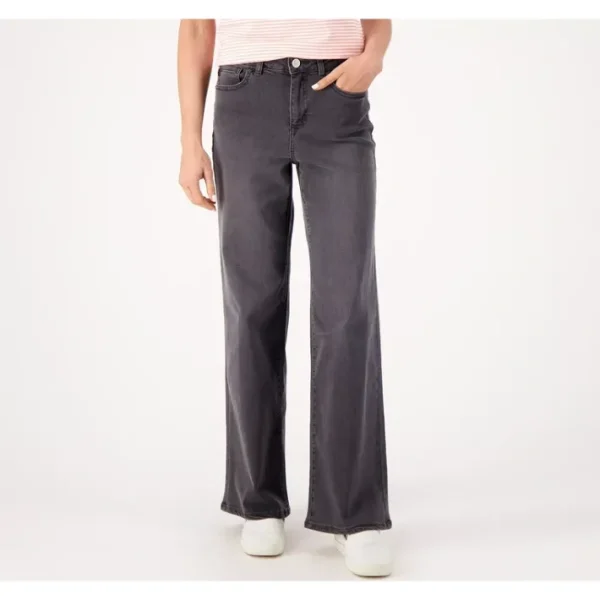 Fashion<Belle by Kim Gravel TripleLuxe Petite Denim Wide Leg Jeans - a world of fashionable women's clothing, including a wide selection of dresses and trendy accessories.