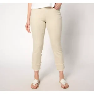 Fashion<Belle by Kim Gravel TripleLuxe Petite Twill Crop Straight - a world of fashionable women's clothing, including a wide selection of dresses and trendy accessories.