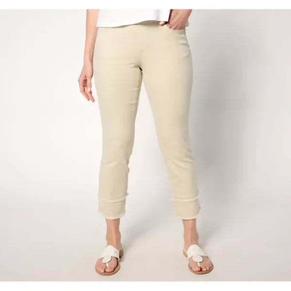 Fashion<Belle by Kim Gravel TripleLuxe Petite Twill Crop Straight - a world of fashionable women's clothing, including a wide selection of dresses and trendy accessories.