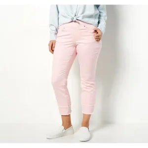 Fashion<Belle by Kim Gravel TripleLuxe_Reg Twill Cropped Straight-Leg - a world of fashionable women's clothing, including a wide selection of dresses and trendy accessories.