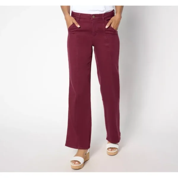 Belle by Kim Gravel TripleLuxe Reg Twill Seamed to Perfection Jean - a world of fashionable women's clothing, including a wide selection of dresses and trendy accessories.> Hat