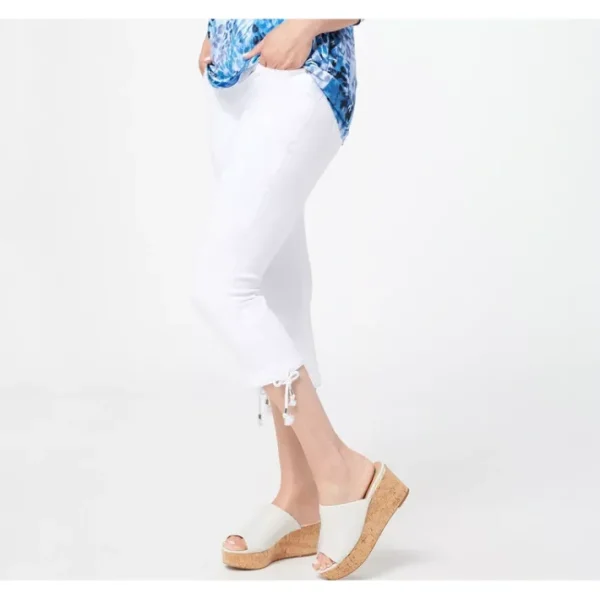 Shop All<Belle by Kim Gravel TripleLuxe Twill Pull-On Capri Jeans - a world of fashionable women's clothing, including a wide selection of dresses and trendy accessories.