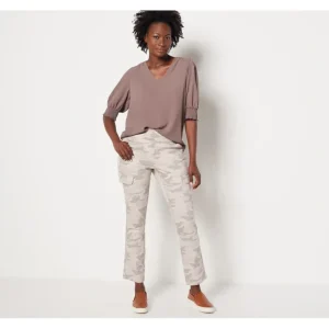 Belle by Kim Gravel TripleLuxe Twill Slim Leg Cargo Pant - a world of fashionable women's clothing, including a wide selection of dresses and trendy accessories.> Hat
