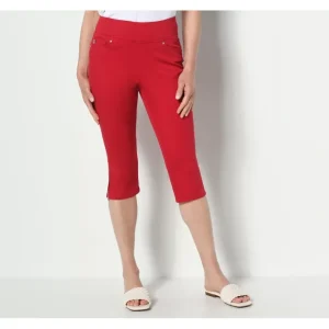 Fashion<Belle by Kime Gravel Petite Twill TripleLuxe Capri Pant - a world of fashionable women's clothing, including a wide selection of dresses and trendy accessories.