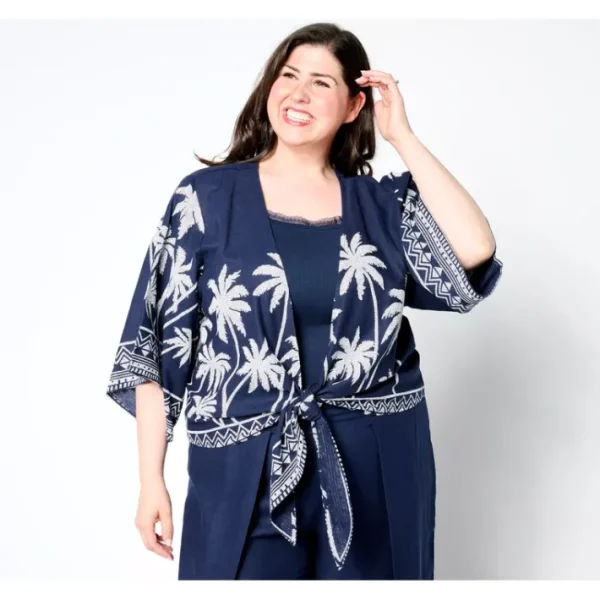Shop All<Bellisima by Kim Gravel Boutique Palm Shrug - a world of fashionable women's clothing, including a wide selection of dresses and trendy accessories.