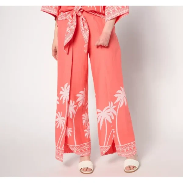 Shop All<Bellisima by Kim Gravel Petite Boutique Palm Ankle Pant - a world of fashionable women's clothing, including a wide selection of dresses and trendy accessories.