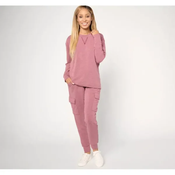 Shop All<Berkshire Homewear French Terry Cargo Lounge Set - a world of fashionable women's clothing, including a wide selection of dresses and trendy accessories.