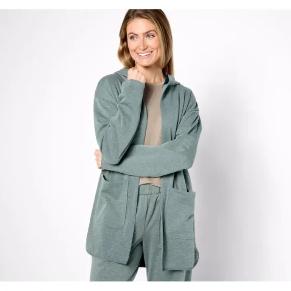 Shop All<Berkshire Homewear Jersey Plush Long Hooded Cardigan - a world of fashionable women's clothing, including a wide selection of dresses and trendy accessories.