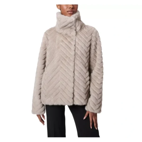 Shop All<Bernard Faux Fur Stand Collar Jacket - a world of fashionable women's clothing, including a wide selection of dresses and trendy accessories.