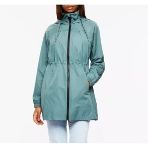Bernardo Anorak Rain Coat with Drawstring Waist - a world of fashionable women's clothing, including a wide selection of dresses and trendy accessories.> Coats