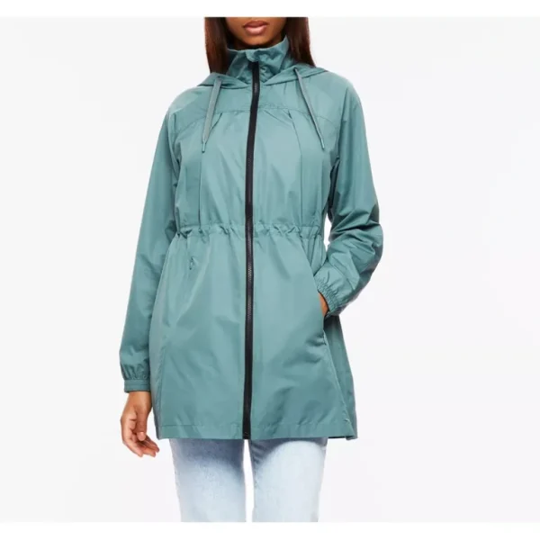 Bernardo Anorak Rain Coat with Drawstring Waist - a world of fashionable women's clothing, including a wide selection of dresses and trendy accessories.> Coats