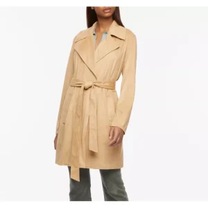 Bernardo Faux Suede Trench Coat - a world of fashionable women's clothing, including a wide selection of dresses and trendy accessories.> Coats