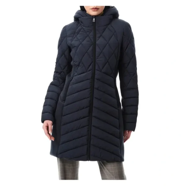 Shop All<Bernardo Neoprene Combo Bib Walker Jacket - a world of fashionable women's clothing, including a wide selection of dresses and trendy accessories.