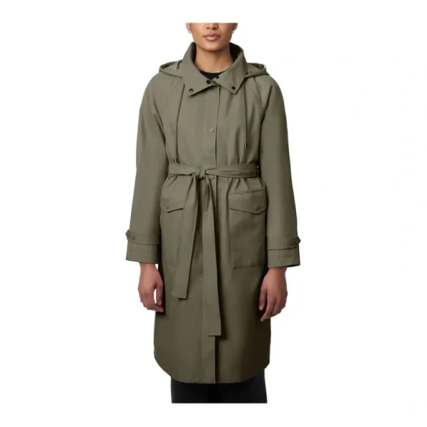 Bernardo Packable Belted Trench Coat with Hood Travel Bag - a world of fashionable women's clothing, including a wide selection of dresses and trendy accessories.> Coats