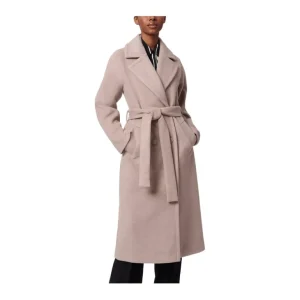 Bernardo Soft Wool Tie-Waist Coat - a world of fashionable women's clothing, including a wide selection of dresses and trendy accessories.> Coats