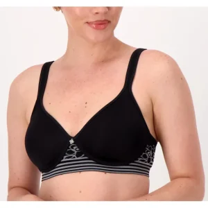 Breezies Floral Stripe Seamless Wirefree T-Shirt Bra - a world of fashionable women's clothing, including a wide selection of dresses and trendy accessories.> Hat