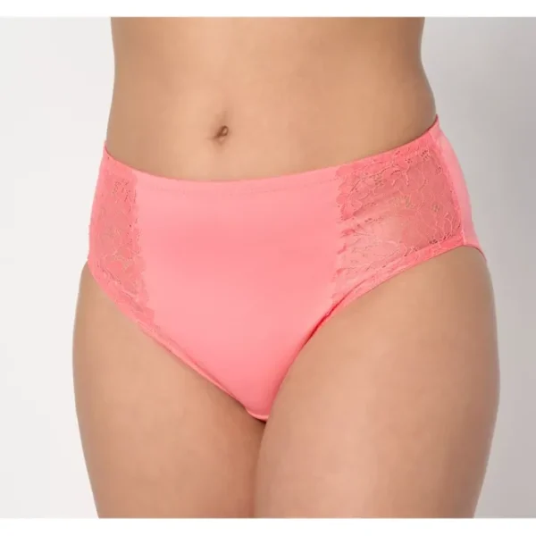 Shop All<Breezies Hi-Cut Briefs w/ Lace Trim - 3 Pack - a world of fashionable women's clothing, including a wide selection of dresses and trendy accessories.