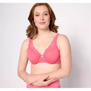 Breezies Lace Trim Unlined Underwire Support Bra - a world of fashionable women's clothing, including a wide selection of dresses and trendy accessories.> Hat