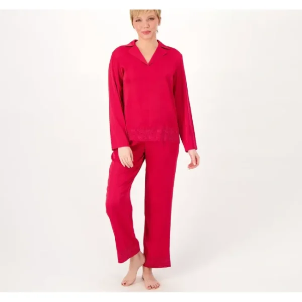 Shop All<Breezies Long Sleeve Notch Neck Popover with Pant - a world of fashionable women's clothing, including a wide selection of dresses and trendy accessories.
