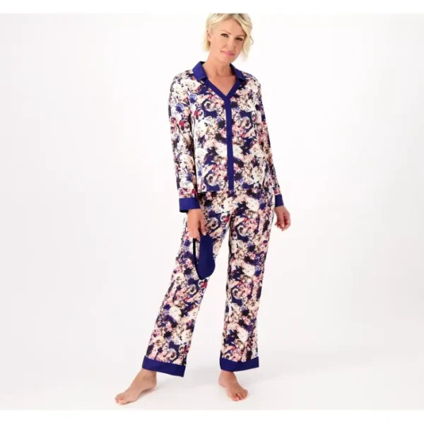 Shop All<Breezies Lounge Printed Sleep Set with Eye Mask - a world of fashionable women's clothing, including a wide selection of dresses and trendy accessories.