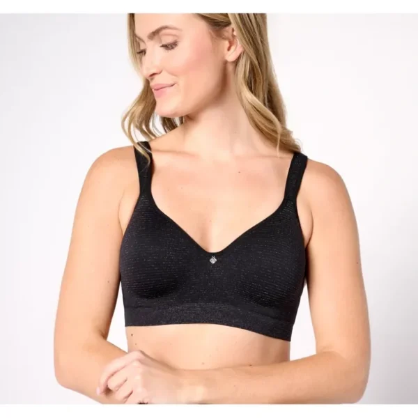 Breezies Lurex Mini Stripe Seamless Wirefree Bra - a world of fashionable women's clothing, including a wide selection of dresses and trendy accessories.> Hat