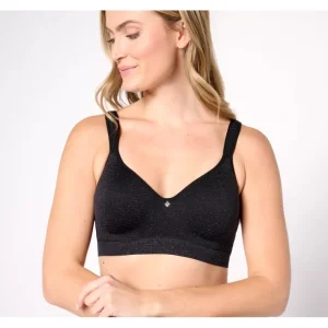 Breezies Lurex Mini Stripe Seamless Wirefree T-Shirt Bra - a world of fashionable women's clothing, including a wide selection of dresses and trendy accessories.> Hat