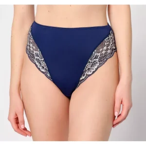 Breezies Luxe Lace Two Tone Hi-Cut Briefs Set of 2 - a world of fashionable women's clothing, including a wide selection of dresses and trendy accessories.> Hat