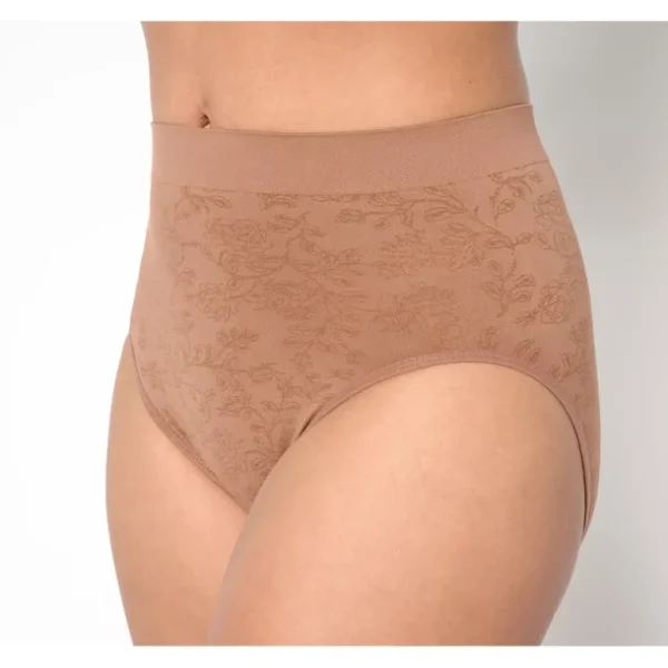 Breezies Seamless Floral Jacquard Hi-Cut Panties 3 Pack - a world of fashionable women's clothing, including a wide selection of dresses and trendy accessories.> Hat
